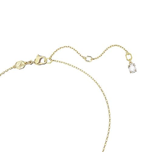 Swarovski Dextera Pendant Necklace with Interlocking Loop for Women Casual Wear Clear Crystals