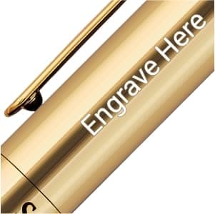 Silver Chrome Ballpoint Pen - Stunning Luxury Pen with 24K Gold Finish, Professional Gift Set for Men & Women, Office Ba