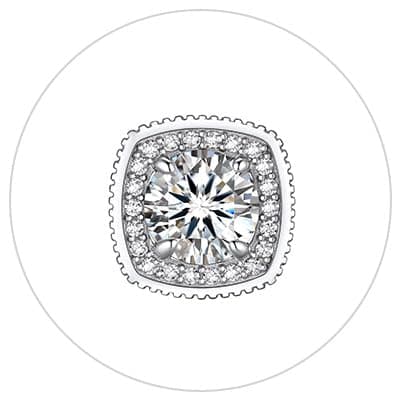 Moissanite Earrings for Women Gifts for Christmas 1/2 Carat D Color VVS1 Moissanite Stud Earrings 925 Sterling Silver Ha