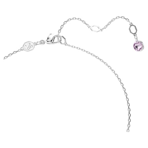 Swarovski Gema Y Pendant, Mixed Cuts, Multicolored, Rhodium Finished for Women Jewelry Collection