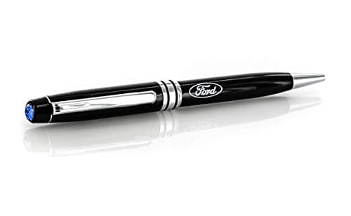 Ford Luxurious Jet Black Logo Ballpoint Pen with Swarovski® Sapphire Blue Crystal for Official Use
| Ford Jet Black Bal