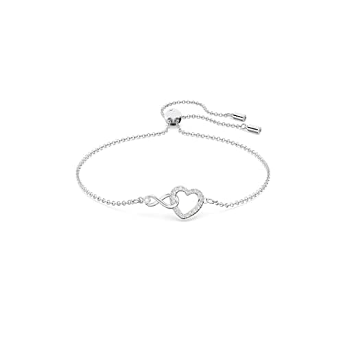 Swarovski Infinity Heart Jewelry Collection - Rose Gold & Rhodium Tone Finish Necklaces and Bracelets for Women
| Swaro