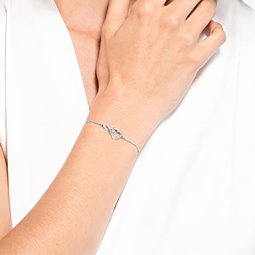 Swarovski Infinity Heart Jewelry Collection - Rose Gold & Rhodium Tone Finish Necklaces and Bracelets for Women
| Swaro