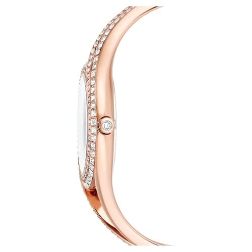 Swarovski Hyperbola Bangle Watch for Women, Swiss Made, Rose Gold Tone, Elegant Jewelry for Special Occasions, 316L Stai