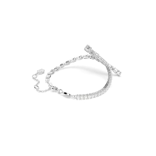 Swarovski Matrix Clear Rhodium Finished Mixed Cuts Bracelet for Elegant Formal Events
| Swarovski Matrix Clear Rhodium