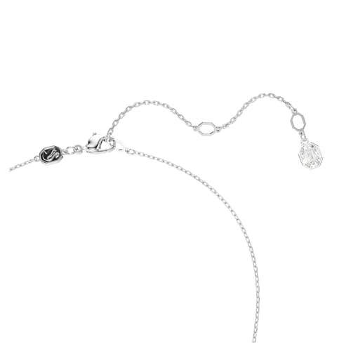Swarovski Hyperbola Pendant Heart And Infinity Clear Rhodium Finished For Women Casual Parties And Events