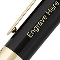 Silver Chrome Ballpoint Pen - Stunning Luxury Pen with 24K Gold Finish, Professional Gift Set for Men & Women, Office Ba