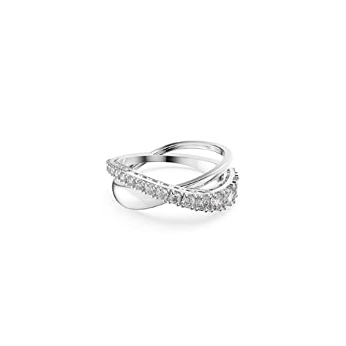 Swarovski Twist Crystal Ring Jewelry Collection for Women, Diamond Cut Rhodium Tone Finish
| Swarovski Twist Crystal Ri