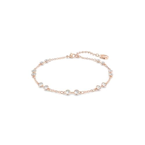 Swarovski Remix Collection Round Cut Clear Strand Rose Gold-Tone Finish for Fashion Accessories Jewelry