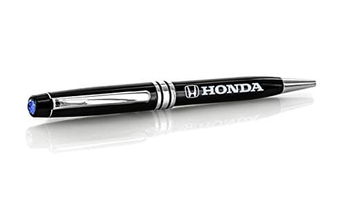 Official Honda Luxurious Glossy Logo Ballpoint Pen with Swarovski Crystal - Pearl White Pen & Sapphire Blue Crystal
| O