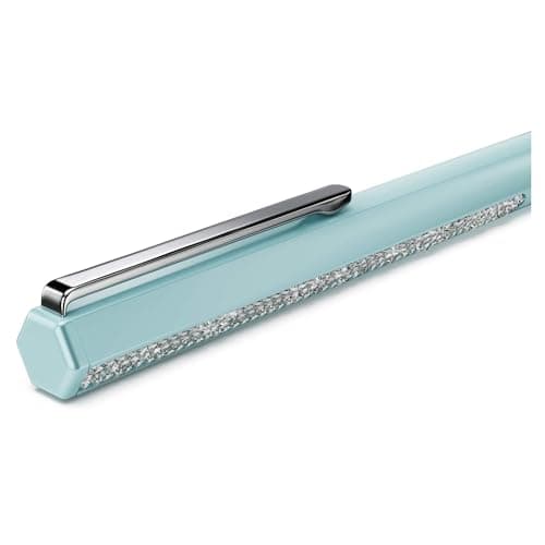 Swarovski Ballpoint Pen Shimmer 5678190 Blue Lacquered for Elegant Professionals in Office Setting Features Glittering D