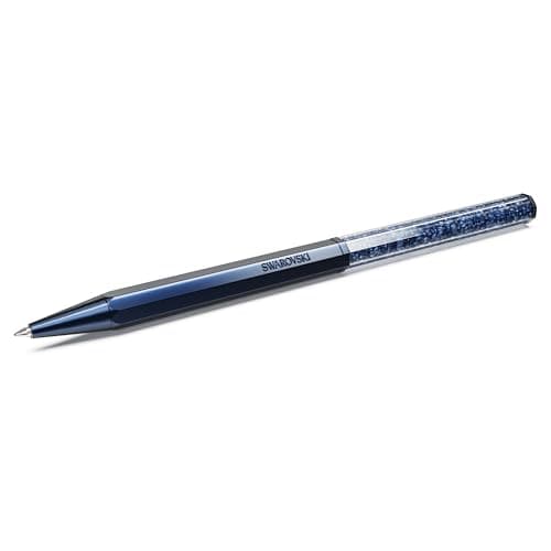 Swarovski Crystalline Blue Ballpoint Pen for Professional Writers at Work