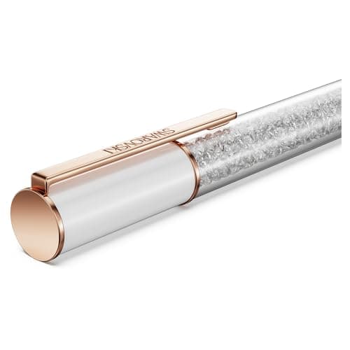 Swarovski Crystalline Lustre Ballpoint Pen - White, Rose Gold-Tone Plated | Premium Writing Instrument for Fashionable I
