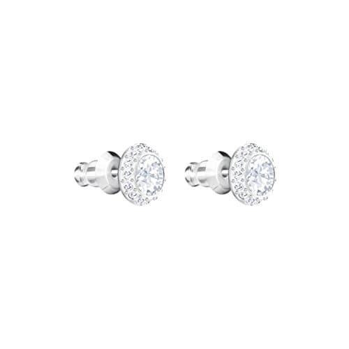 Swarovski Una Angelic Crystal Stud Earrings for Women Everyday Glamour 24K Gold Plated 925 Silver 0.5ct Specimen Crystal