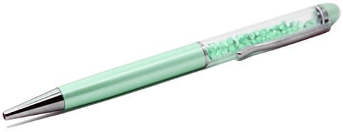 Pastel Collection Turquoise Green Ballpoint Pen, Medium Point, Premium Swarovski Crystal-Filled Body
