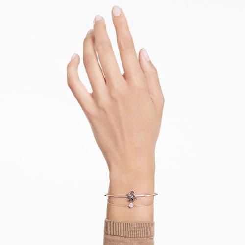 Swarovski Swan Bangle Collection for Women Evening Events Glittering Crystal Design 3CM Diameter