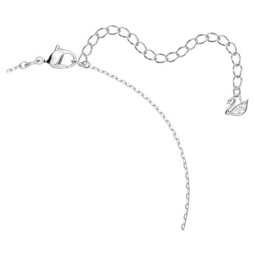 Swarovski Dancing Swan Necklace Jewelry Collection - Rhodium Finish, Blue & Clear Crystals, Elegant Fashion Statement
|