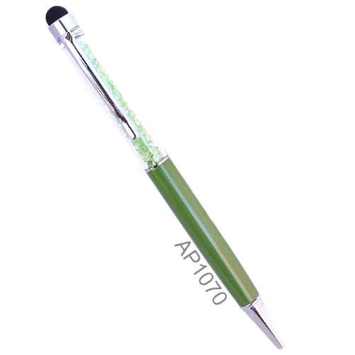 Swarovski Crystal Filled Ballpoint Pen - Dangling Charm Light Blue