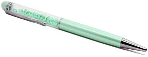 Pastel Collection Turquoise Green Ballpoint Pen, Medium Point, Premium Swarovski Crystal-Filled Body