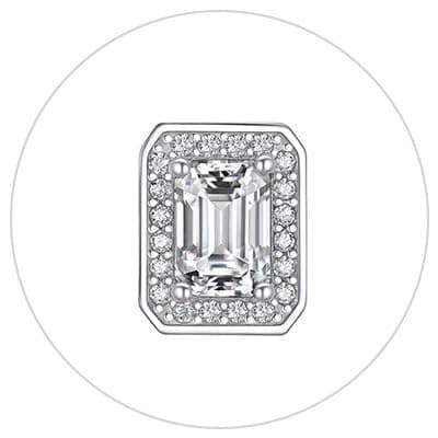 Moissanite Earrings for Women Gifts for Christmas 1/2 Carat D Color VVS1 Moissanite Stud Earrings 925 Sterling Silver Ha