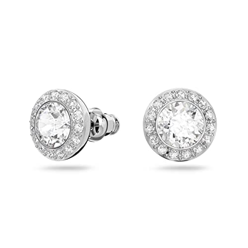 Swarovski Una Angelic Crystal Stud Earrings for Women Everyday Glamour 24K Gold Plated 925 Silver 0.5ct Specimen Crystal