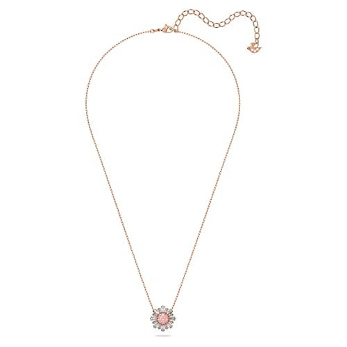 Swarovski Sunshine Jewelry Collection Pink Crystals for Women Rose Gold Tone Finish Best Selling Pendant Necklace
| Swa