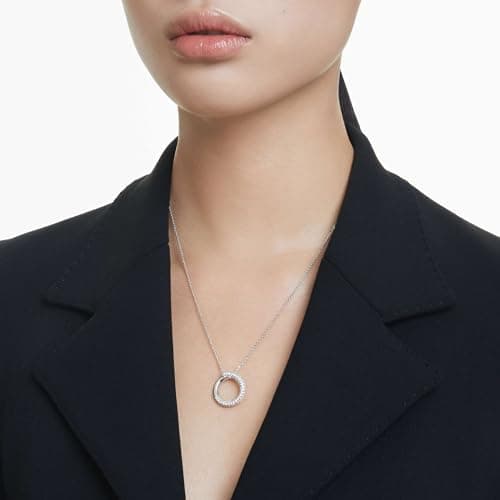 Swarovski Dextera Clear Pendant with Pavé Finish for Women
| Swarovski Dextera Rhodium Finished Clear Pendant for Eveni