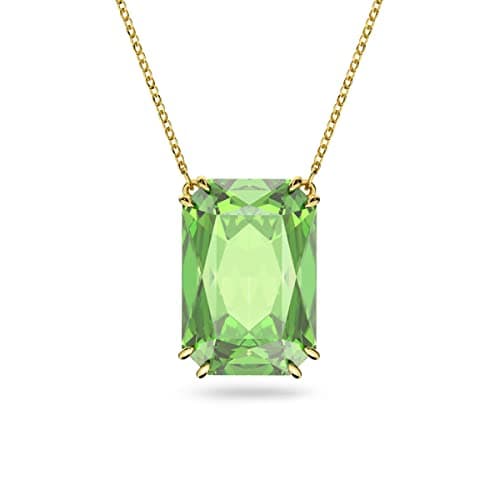 Swarovski Millenia Green Crystal Earring and Necklace Gold Tone Jewelry for Women Occasions Special