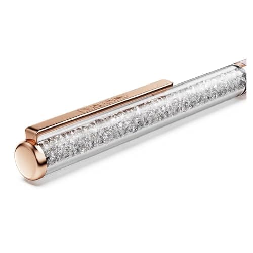 Swarovski Crystalline Silk Ballpoint Pen, Pink, Pink Lacquered, Rose Gold-Tone Finish, Elegant Writing Tool, Business P