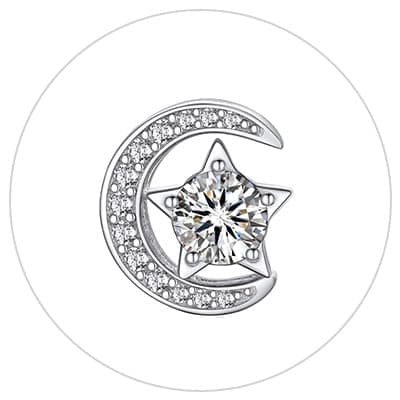 Moissanite Earrings for Women Gifts for Christmas 1/2 Carat D Color VVS1 Moissanite Stud Earrings 925 Sterling Silver Ha