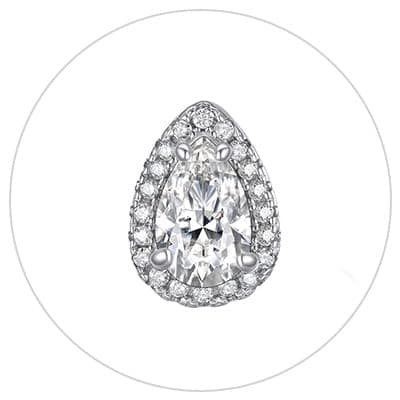 Moissanite Earrings for Women Gifts for Christmas 1/2 Carat D Color VVS1 Moissanite Stud Earrings 925 Sterling Silver Ha