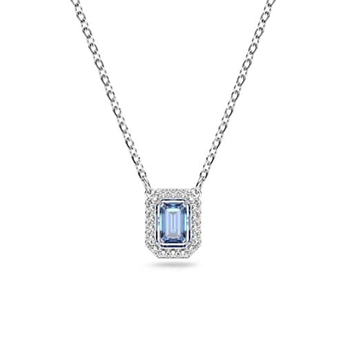 Swarovski Millenia Blue Octagon Cut Zirconia Necklace for Women, Evening Events, Sparkling Glittering Design
| Swarovsk
