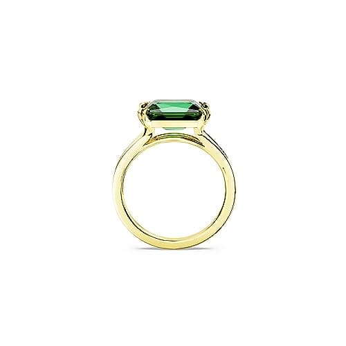 Swarovski Matrix Green Cocktail Ring for Women at Parties and Events