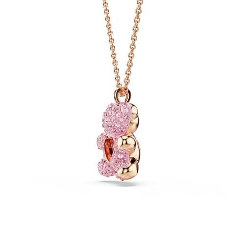Swarovski Teddy Bear Pendant Necklace - Pink Crystals, Rose Gold-Tone Finish for Women
| Swarovski Teddy Bear Pendant N