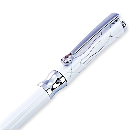 Lachieva Lux Nice Elegant Crystal Executive Metal Ballpoint Pen for Women - Barbie Pink