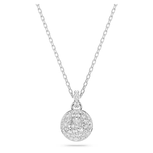 Swarovski Meteora Pendant Necklace for Women Daily Wear Glitter Jewelry 18K Gold Plated Silver Necklace