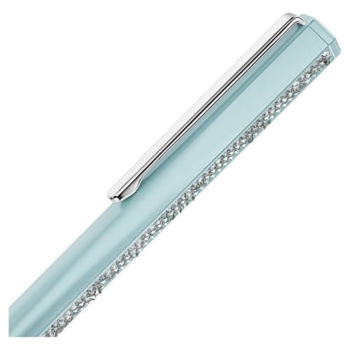 Swarovski Ballpoint Pen Shimmer 5678190 Blue Lacquered for Elegant Professionals in Office Setting Features Glittering D