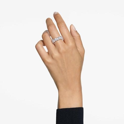 Swarovski Matrix Vittore Ring for Elegant Women, Drop Cut, Clear Rhodium Finished, Size US 9 EU 60
| Swarovski Matrix V