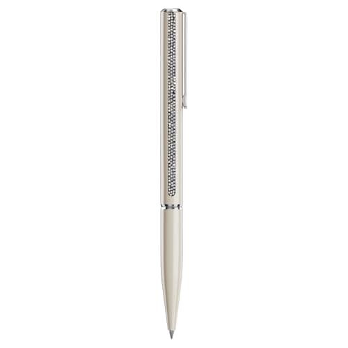 Swarovski Crystal Shimmer Glide Ballpoint Pen - Beige, Beige Lacquered, Chrome Finish for Office Use