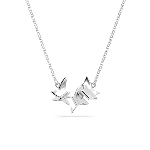 Swarovski Lilia Butterfly Jewelry for Women, Blue Rhodium Crystal Necklace, Earrings, and Bracelet
| Swarovski Lilia Bu