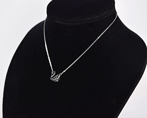 Swarovski Iconic Swan Pendant Necklace Black/Teal For Women Special Occasions Glittering Crystal Design One Size Fits Al