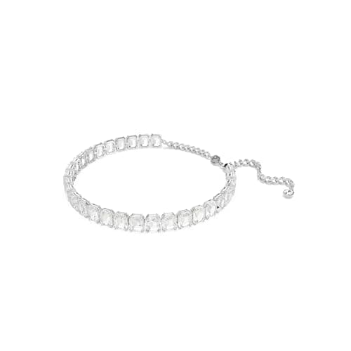 Swarovski Millenia Choker - Octagon Cut Clear Rhodium Finished Necklace for Women