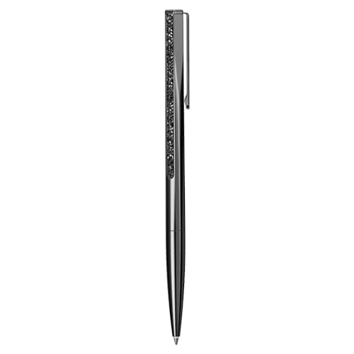 Swarovski Crystal Shimmer Ballpoint Pen - Elegant Black Lacquered Writing Pen for Professional Use at Work and School
|