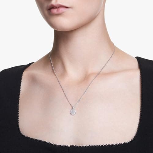 Swarovski Meteora Pendant Necklace for Women Daily Wear Glitter Jewelry 18K Gold Plated Silver Necklace