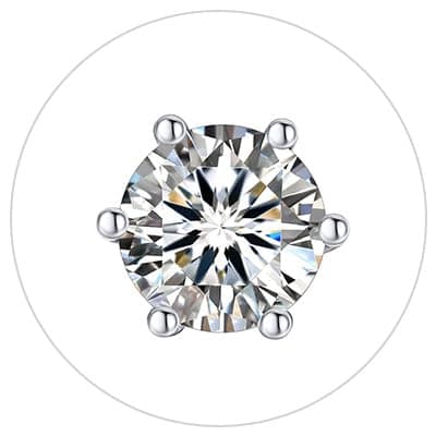 MomentWish Moissanite Earrings, Birthday Gifts for Women, Simulated Diamond Stud Earrings 925 Sterling Silver Jewelry Re