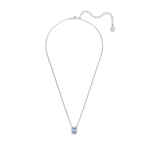 Swarovski Millenia Blue Octagon Cut Zirconia Necklace for Women, Evening Events, Sparkling Glittering Design
| Swarovsk