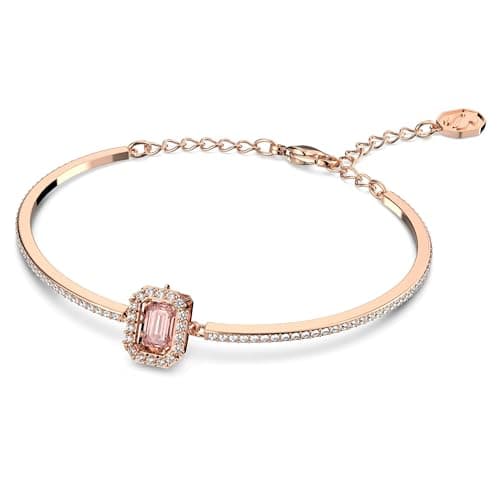 Swarovski Una Bangle Rose Gold Tone Finish for Women Formal Events Sparkling Rhinestone Jewelry