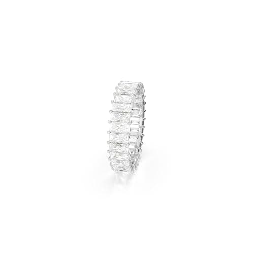 Swarovski Matrix Clear Baguette Cut Rhodium Finish Ring for Elegant Everyday Wear
| Swarovski Matrix Clear Baguette Cut