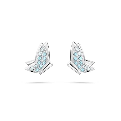 Swarovski Lilia Butterfly Jewelry for Women, Blue Rhodium Crystal Necklace, Earrings, and Bracelet
| Swarovski Lilia Bu