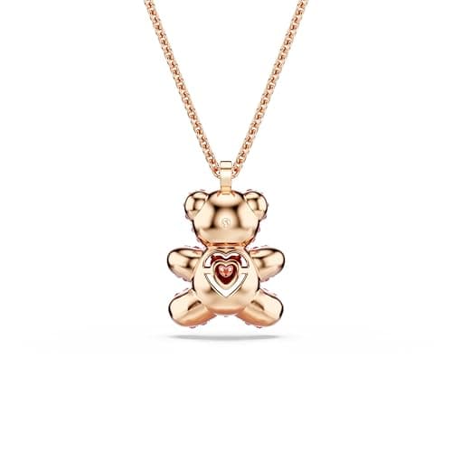 Swarovski Teddy Bear Pendant Necklace - Pink Crystals, Rose Gold-Tone Finish for Women
| Swarovski Teddy Bear Pendant N